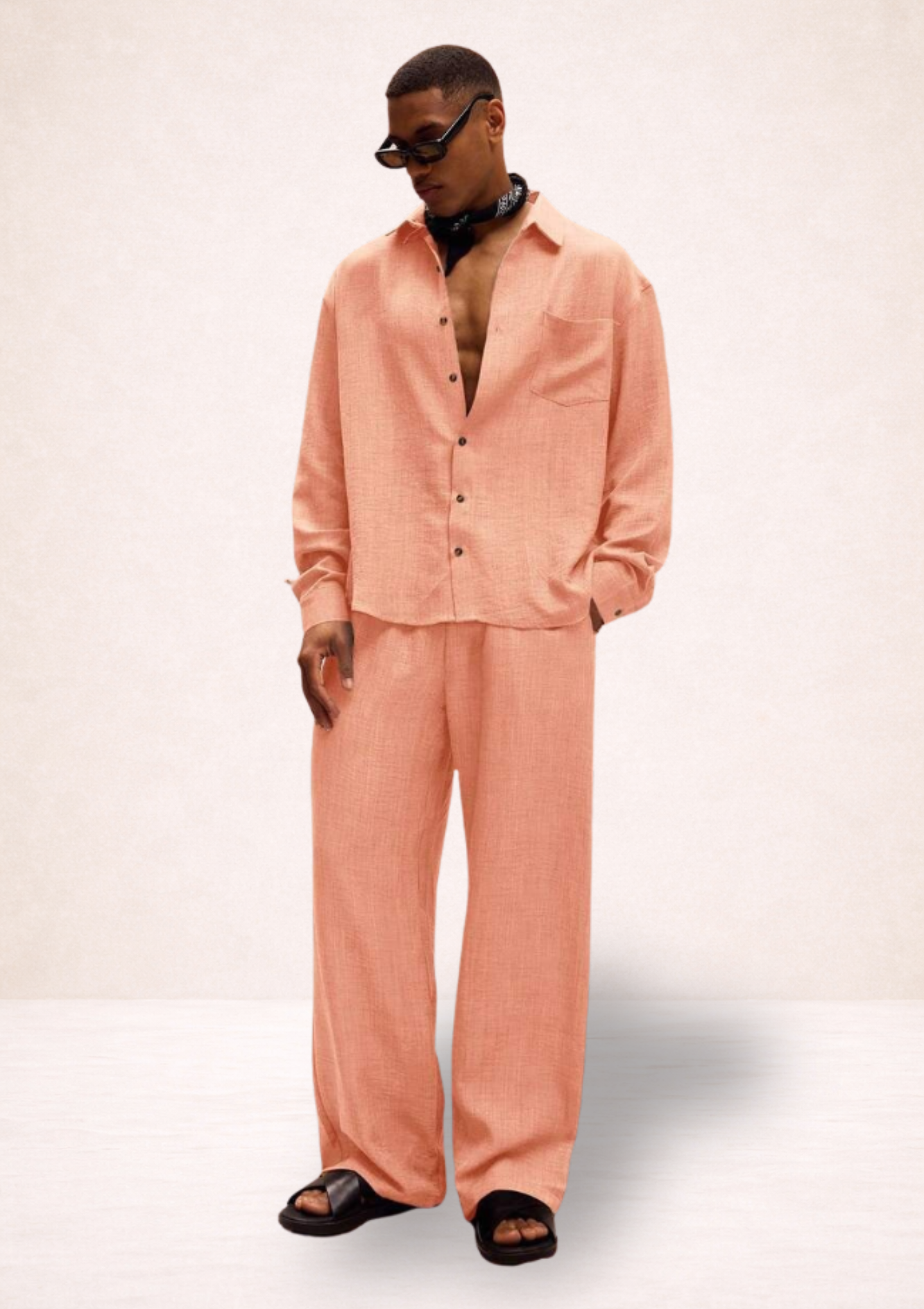 Calça Masculina Linho Oversized