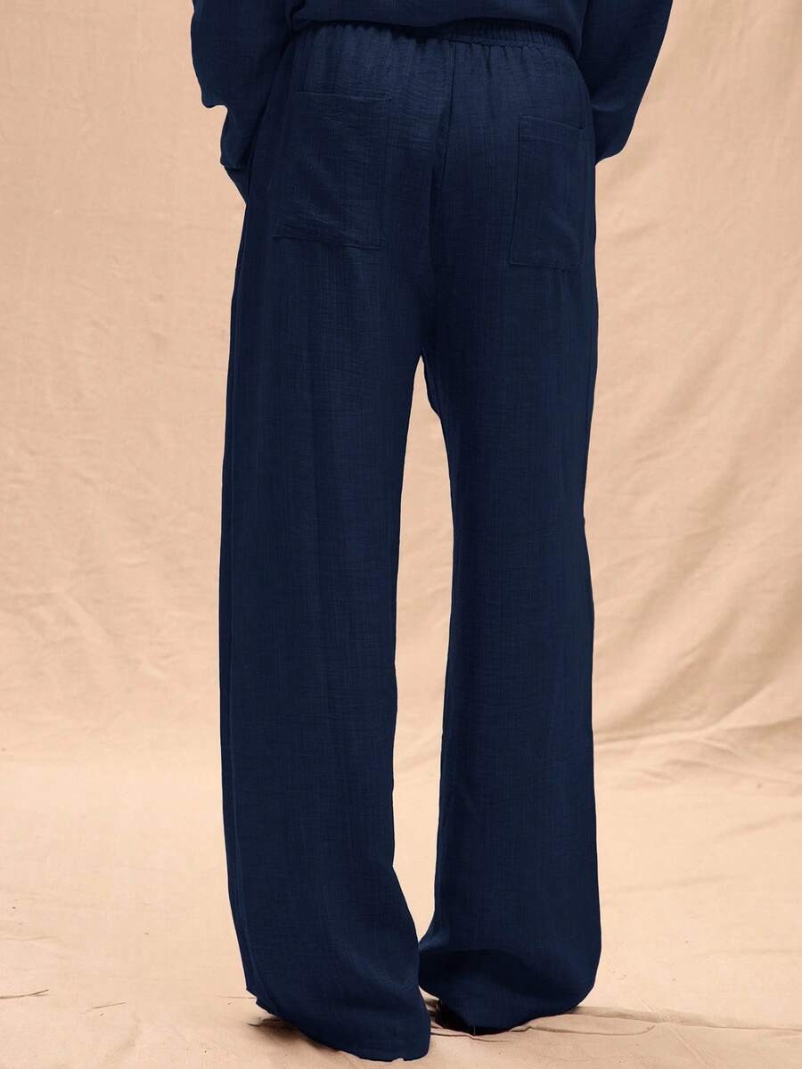 calça masculina linho oversized