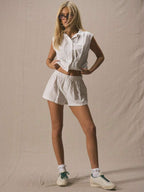 Short feminino leve verao