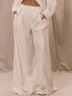 Calça linho balao feminina