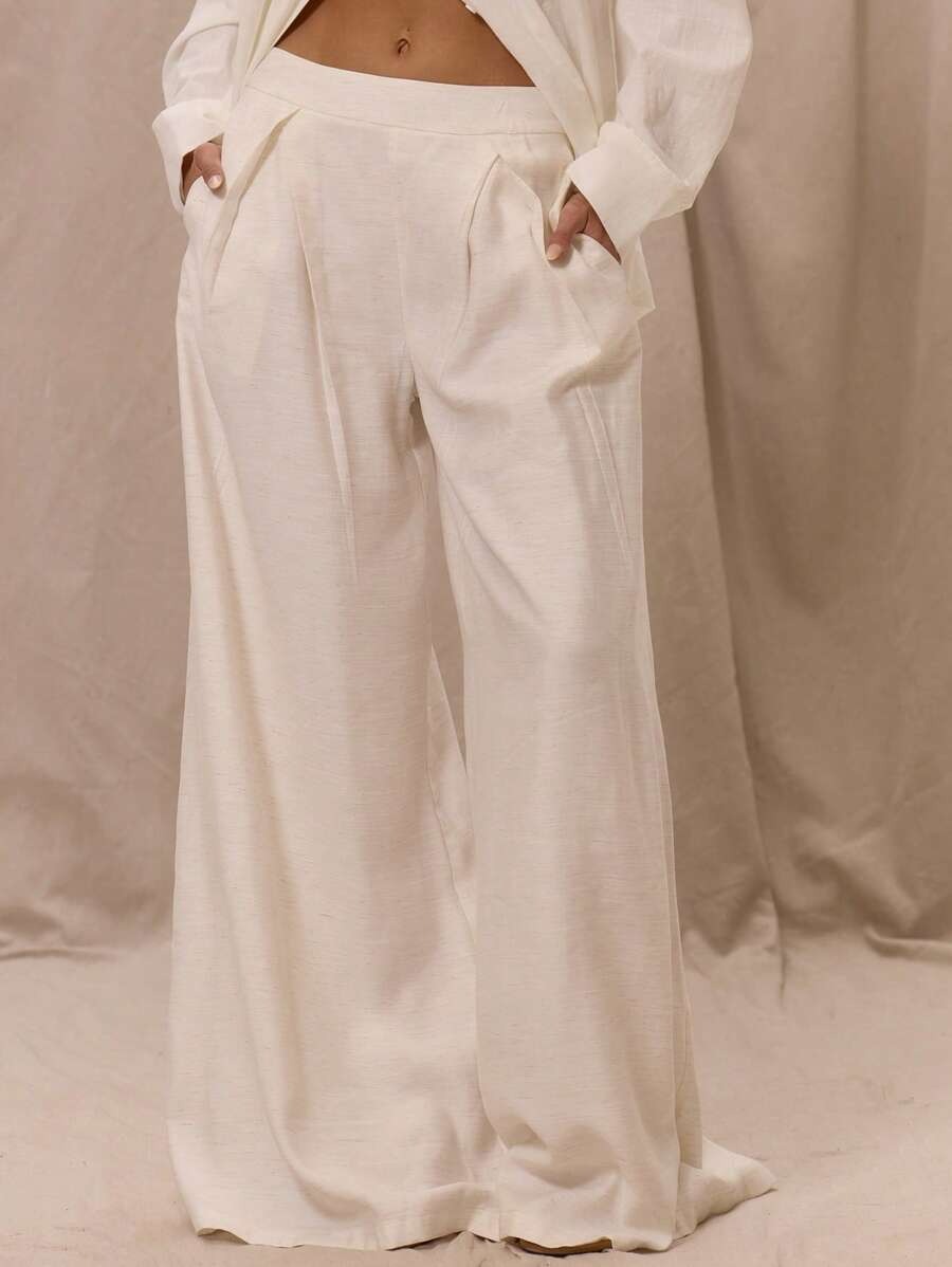 Calça linho balao feminina