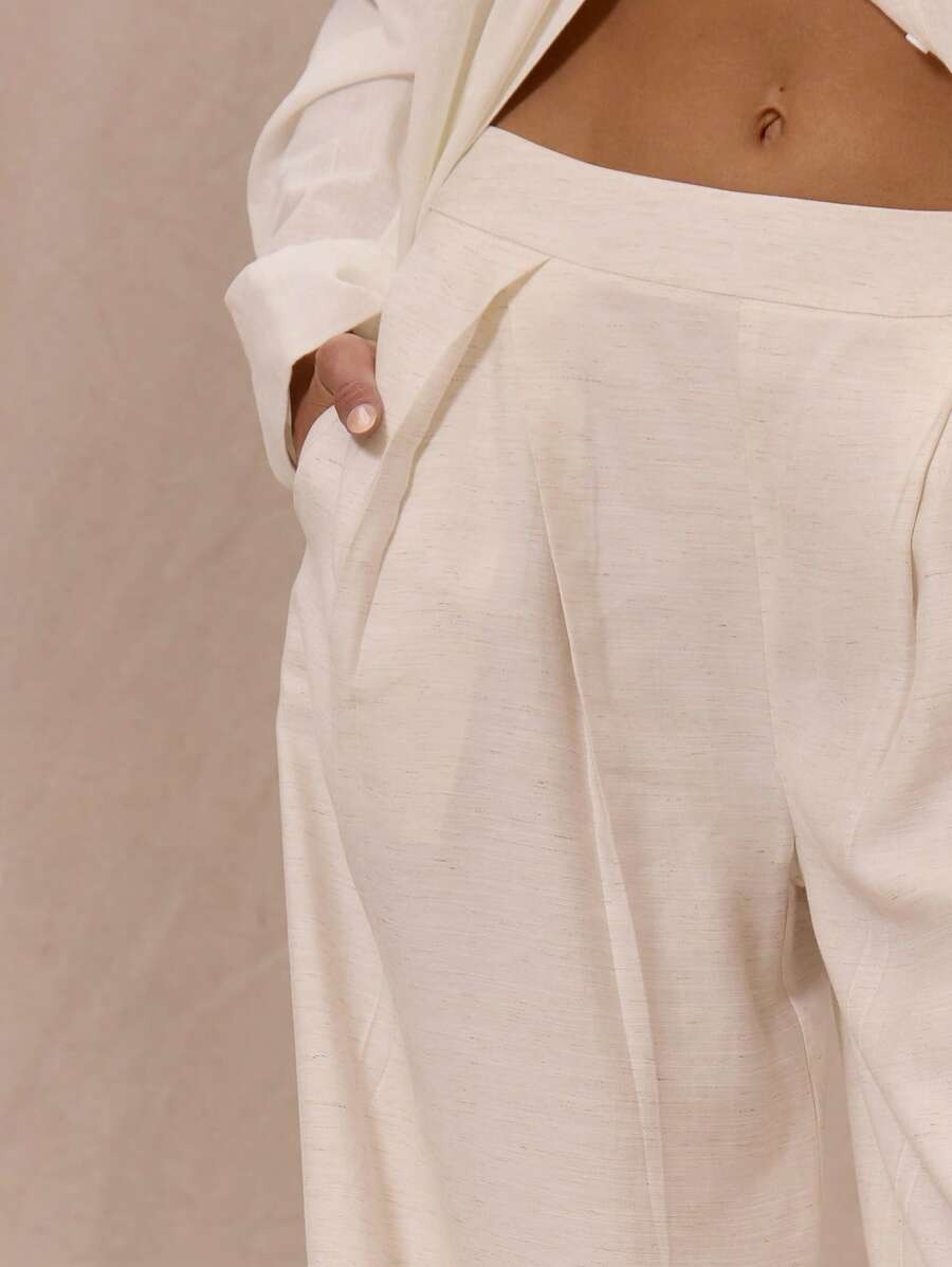 Calça linho balao feminina