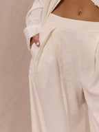 Calça linho balao feminina