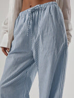 Calça fem com textura em linho