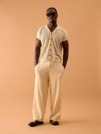 calça soltinha de linho