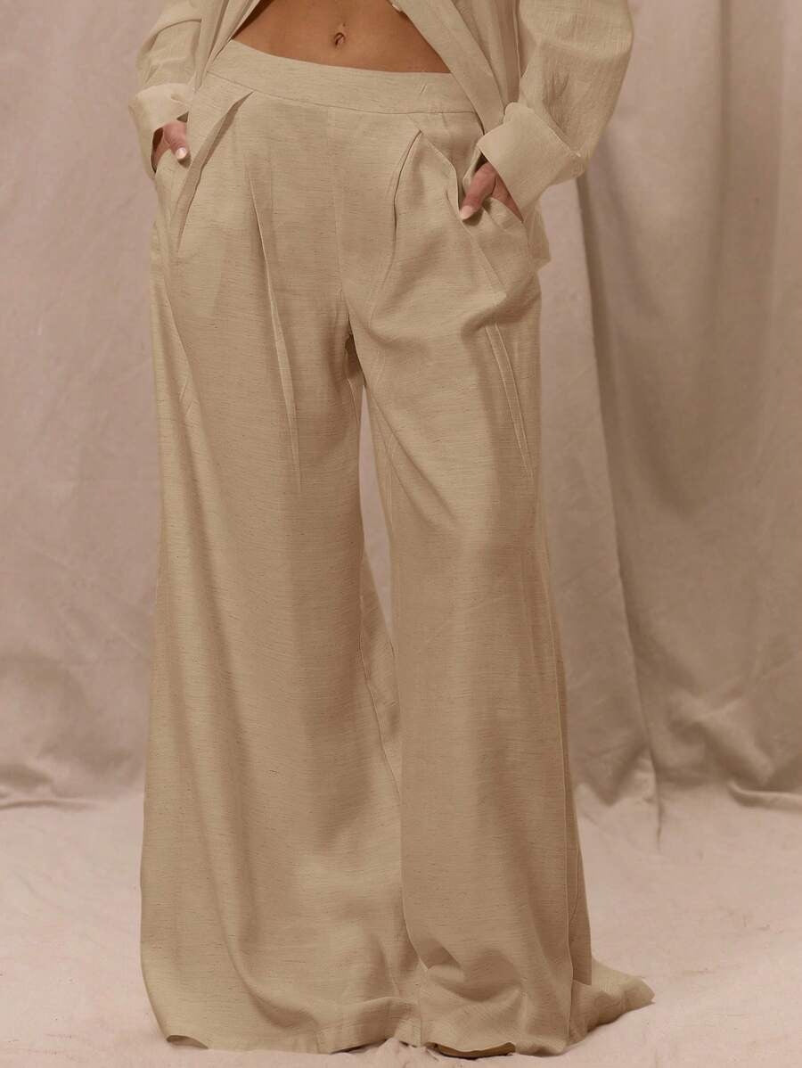 Calça linho balao feminina