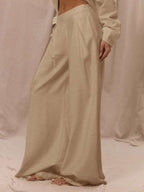 Calça linho balao feminina