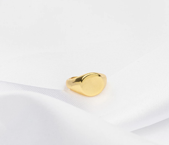 Anel de mindinho banhado a ouro